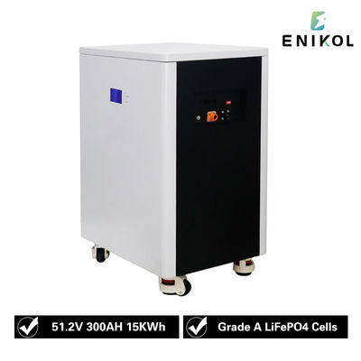 10KW Discharge 51.2V 300AH Battery 15kwh lithium iron phosphate 48V Solar Battery