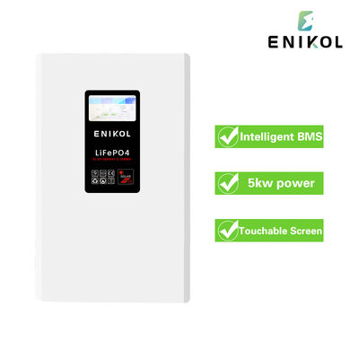 5KWH Wall mounted 48V Solar Battery 100ah 51.2V Solar Lithium Battery Touchable Screen