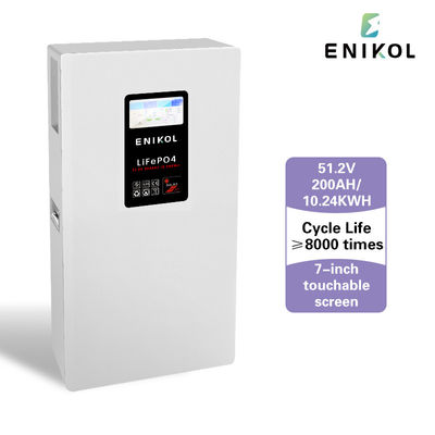 51.2V 200AH Lithium Battery 48V Solar Battery With Built In BMS And Display Screen