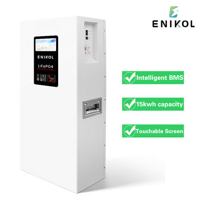 Touchable Screen Wall Mounted 15kwh Lithium Battery 51.2v 300ah Lifepo4 Home Energy Storage Battery