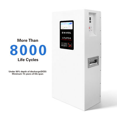 10KWH Long Life 48V Solar Battery 7-inch Touchable Screen 51.2V 200AH LiFePO4 Battery