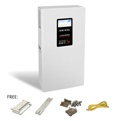 51.2V 300Ah LiFePO4 Battery 48V Lithium Battery 15kwh Wall Mounted With 7-inch Touch Screen
