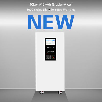 Long Cycle 51.2v 300ah Home Energy Storage Battery 15kwh With Touchscreen And Wheels